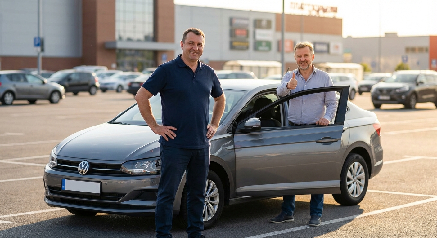 Довольный клиент с мастером